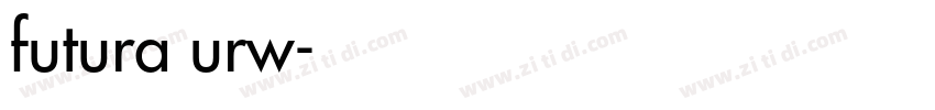 futura urw字体转换